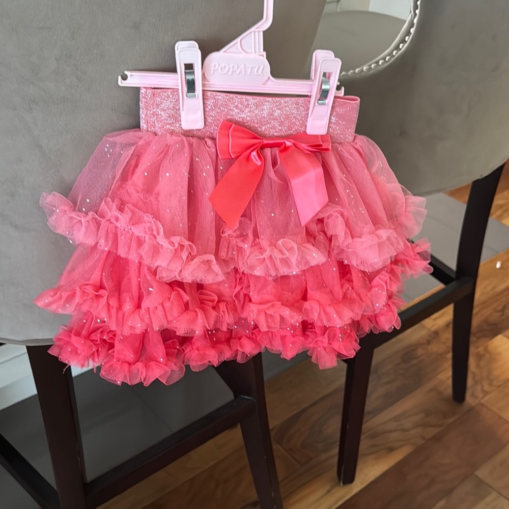 Popatu Sparkling Pink Tutu with Bow